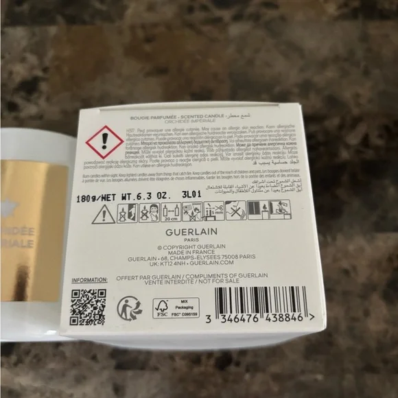 GUERLAIN PARIS ORCHIDEE IMPERIALE SCENTED CANDLE 6.3 oz Home Decor Beauty New - Picture 3 of 3